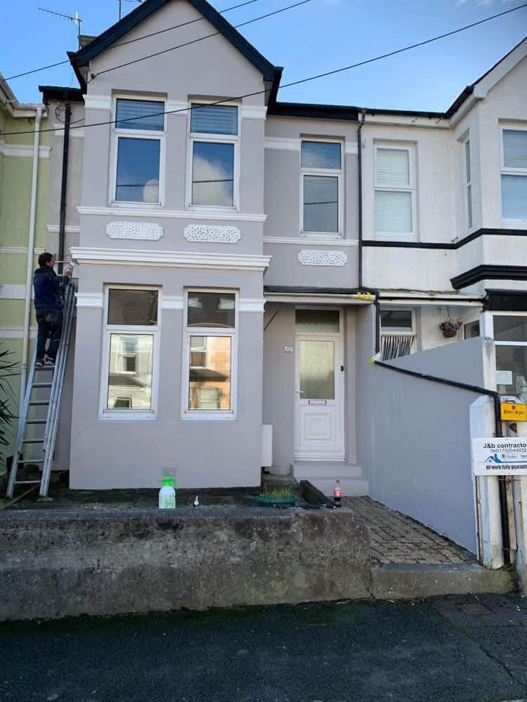 Completed roof replacement project in Bodmin