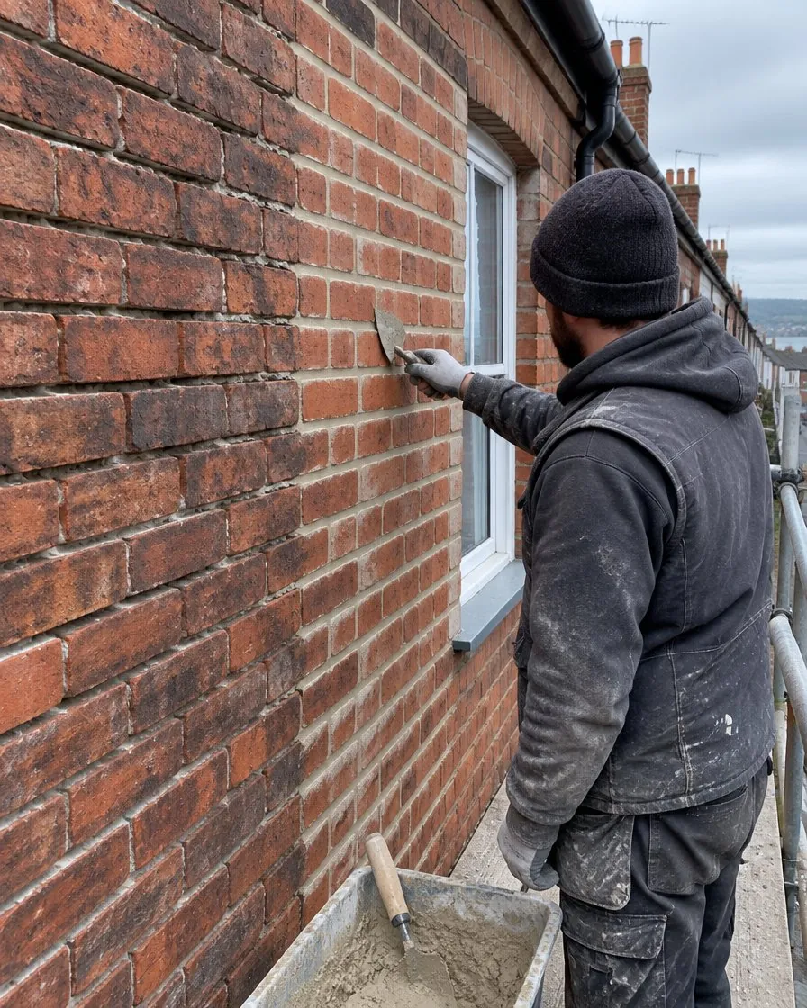 Brickwork and repointing in Bodmin