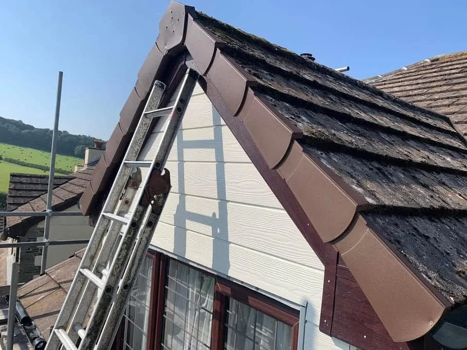 New fascias, bargeboards and guttering in Bodmin