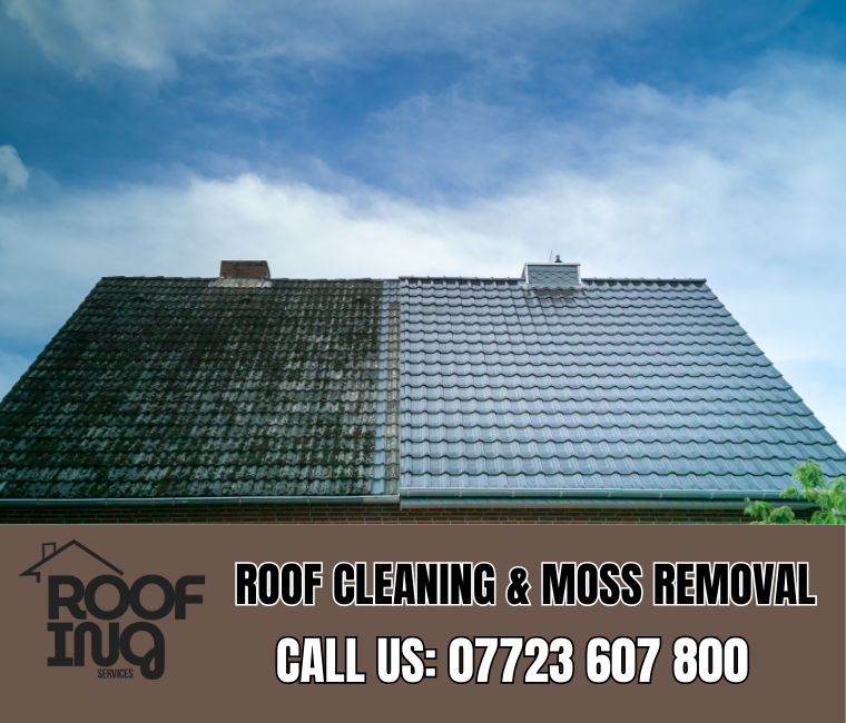 Roof cleaning and moss removal in Bodmin